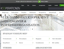 Tablet Screenshot of kooperationen.dk